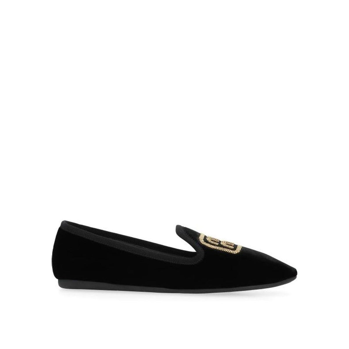 Miu Miu Logo Velvet Flats Women MIU MIU