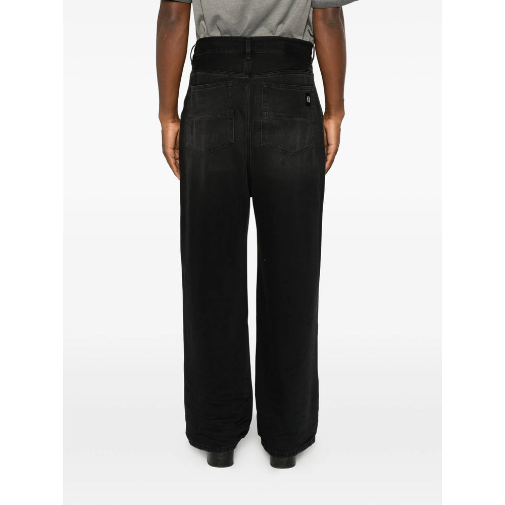 Amiri Black Denim - Wide-Leg Jeans Men AMIRI