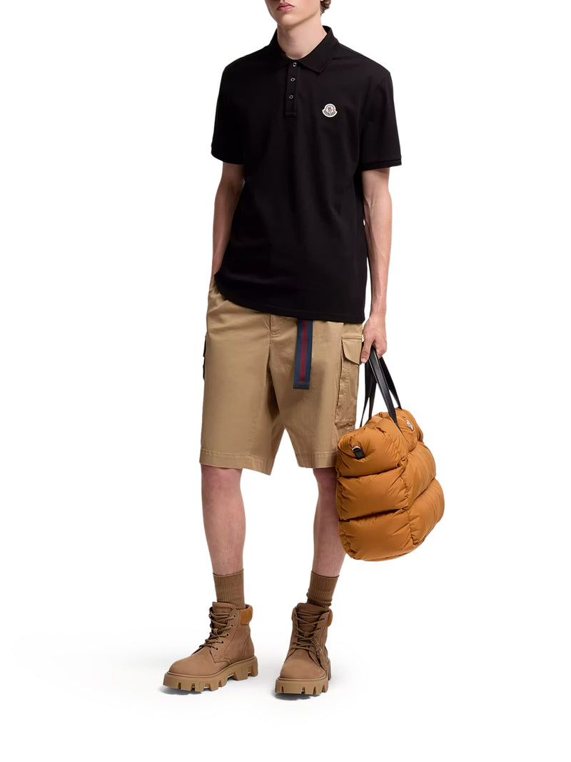 Moncler Men Cotton Piquet Polo Shirt With Logo Patch MONCLER