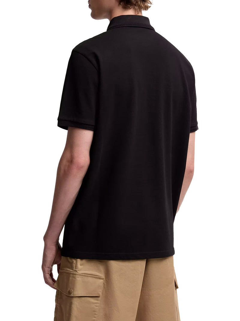 Moncler Men Cotton Piquet Polo Shirt With Logo Patch MONCLER