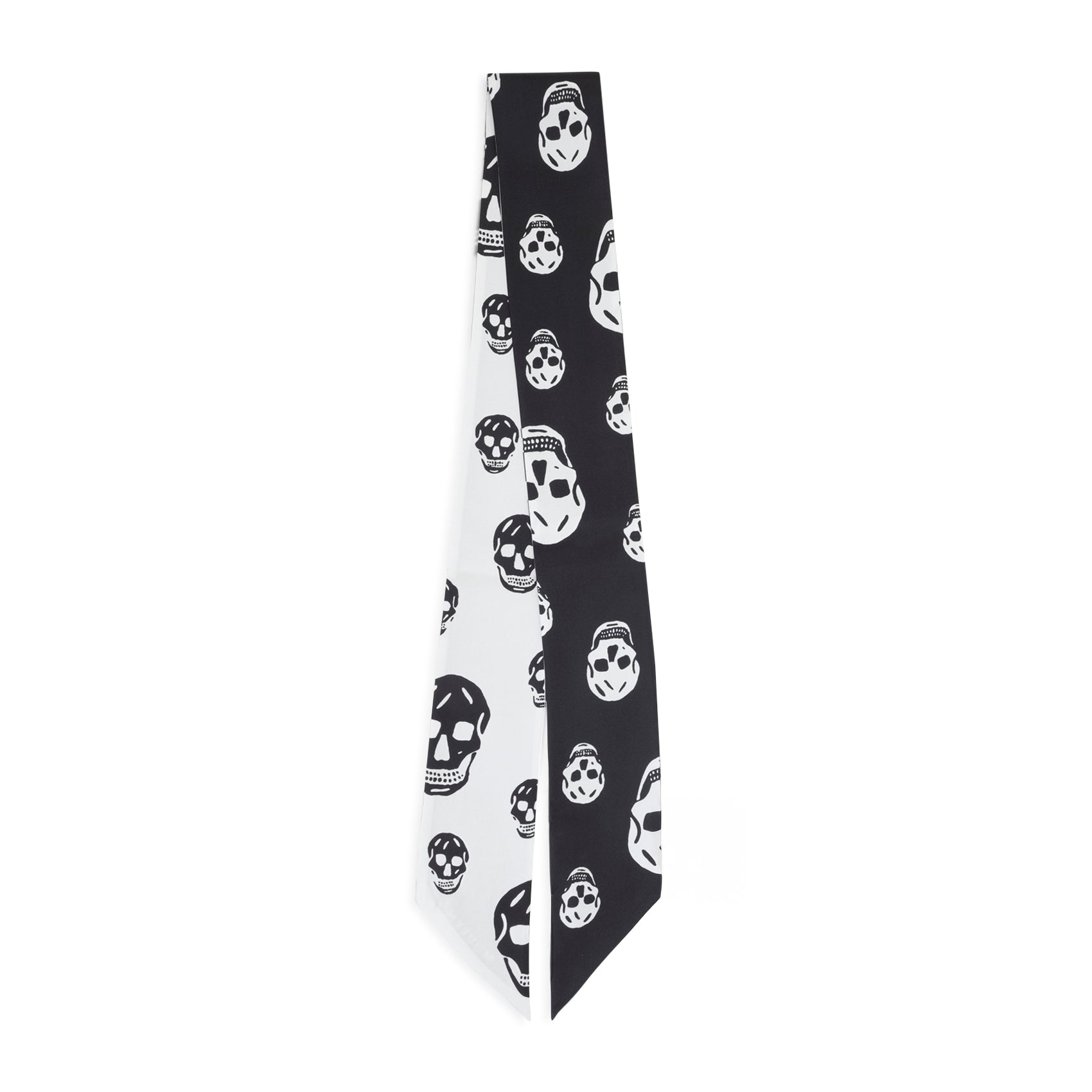 Alexander Mcqueen Skull Ribbon Scarf Women ALEXANDER MCQUEEN