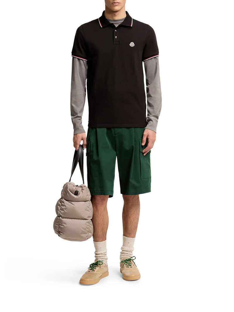 Moncler Men Cotton Piquet Polo Shirt With Tricolor Trim MONCLER
