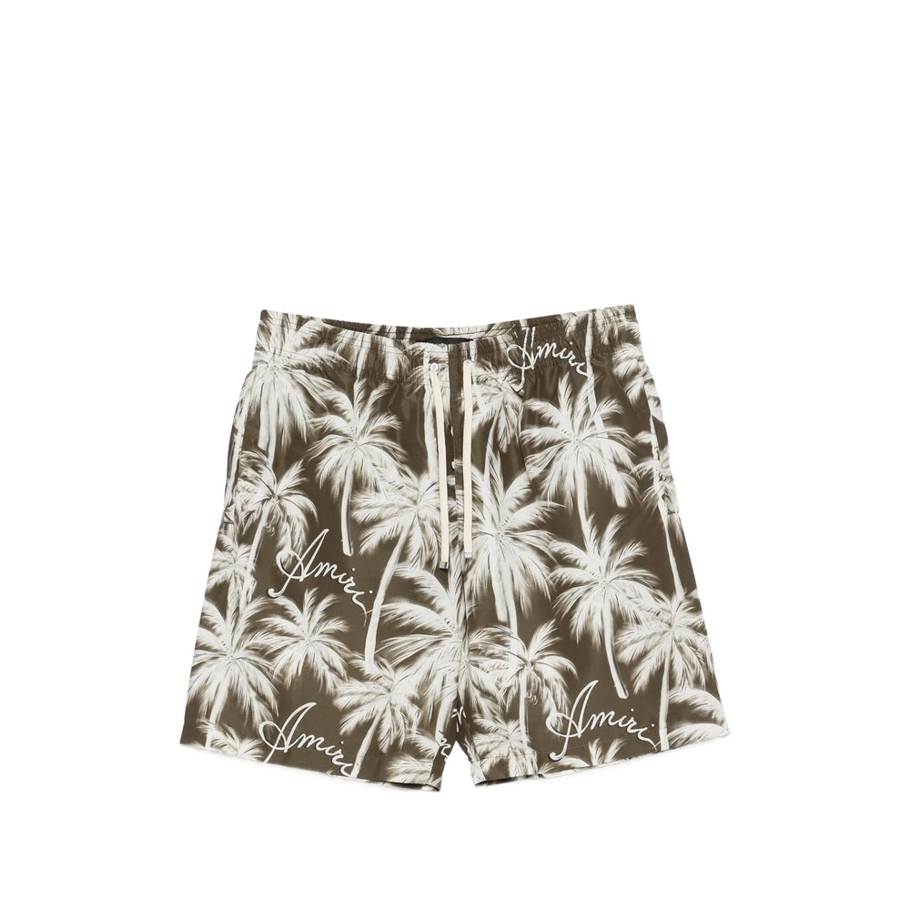 Amiri Green Beachwear - Swim Shorts Men AMIRI