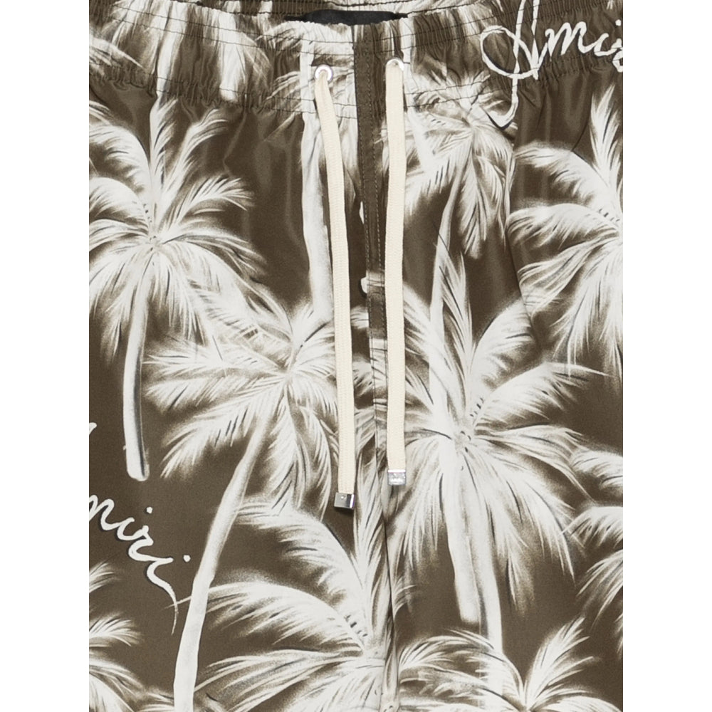 Amiri Green Beachwear - Swim Shorts Men AMIRI