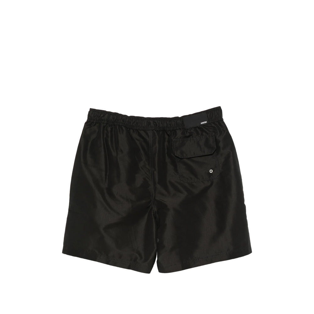Amiri Black Beachwear - Swim Shorts Men AMIRI