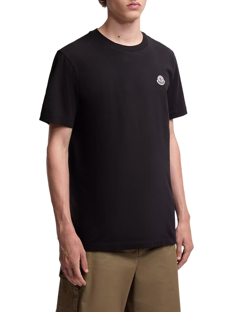 Moncler Men Cotton T-Shirt With Logo Patch (Set Of Three) MONCLER