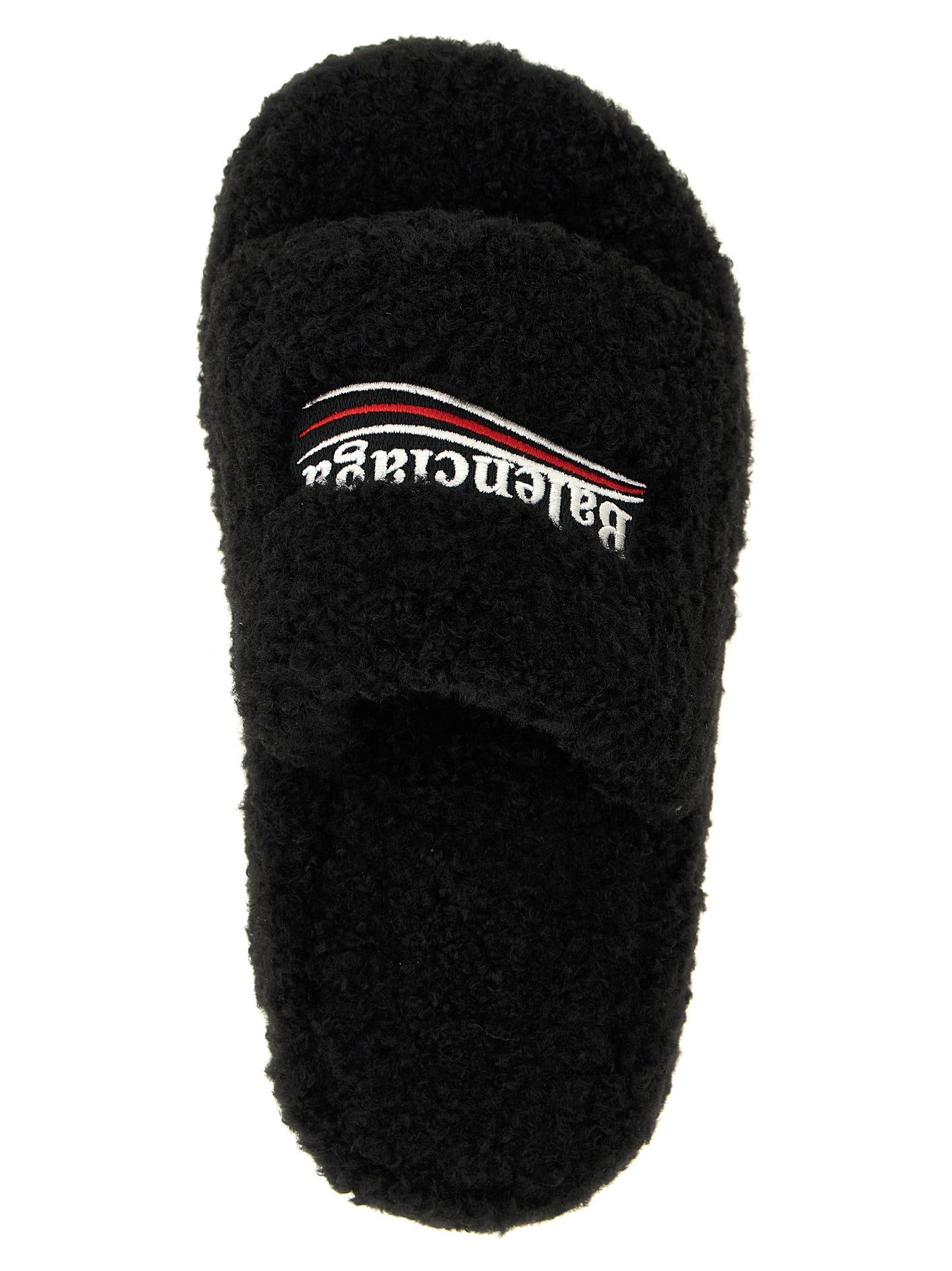 Balenciaga Women 'Furry Platform' Slides BALENCIAGA