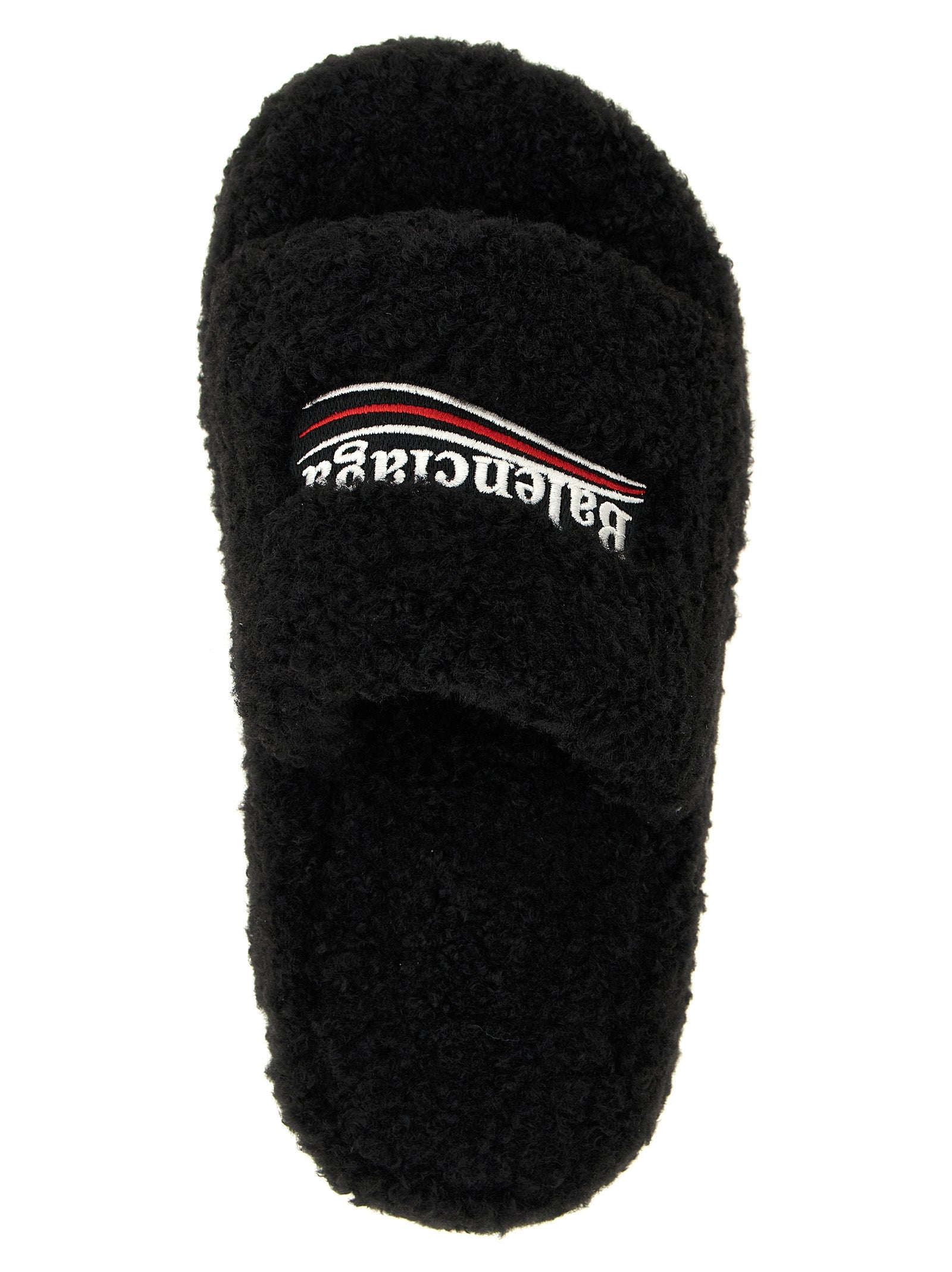 Balenciaga Women 'Furry Platform' Slides BALENCIAGA