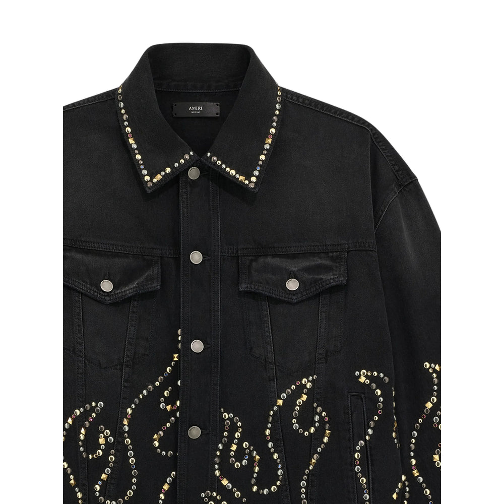 Amiri Black Jackets - Denim Jackets Men AMIRI