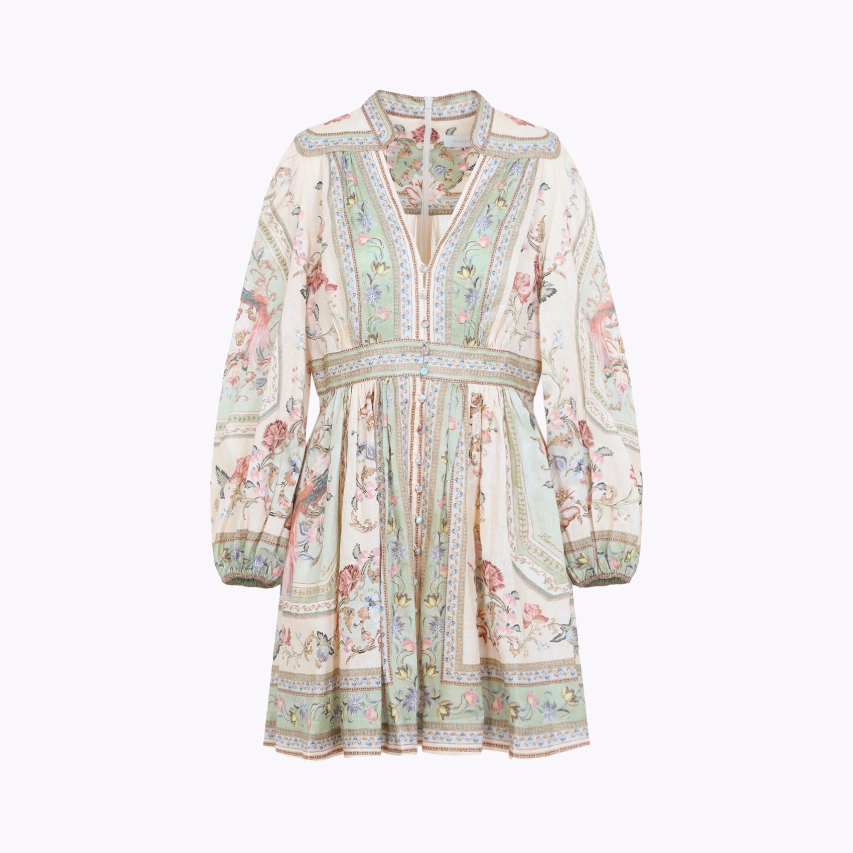 Zimmermann Roselight Plunge Mini Dress Women ZIMMERMANN