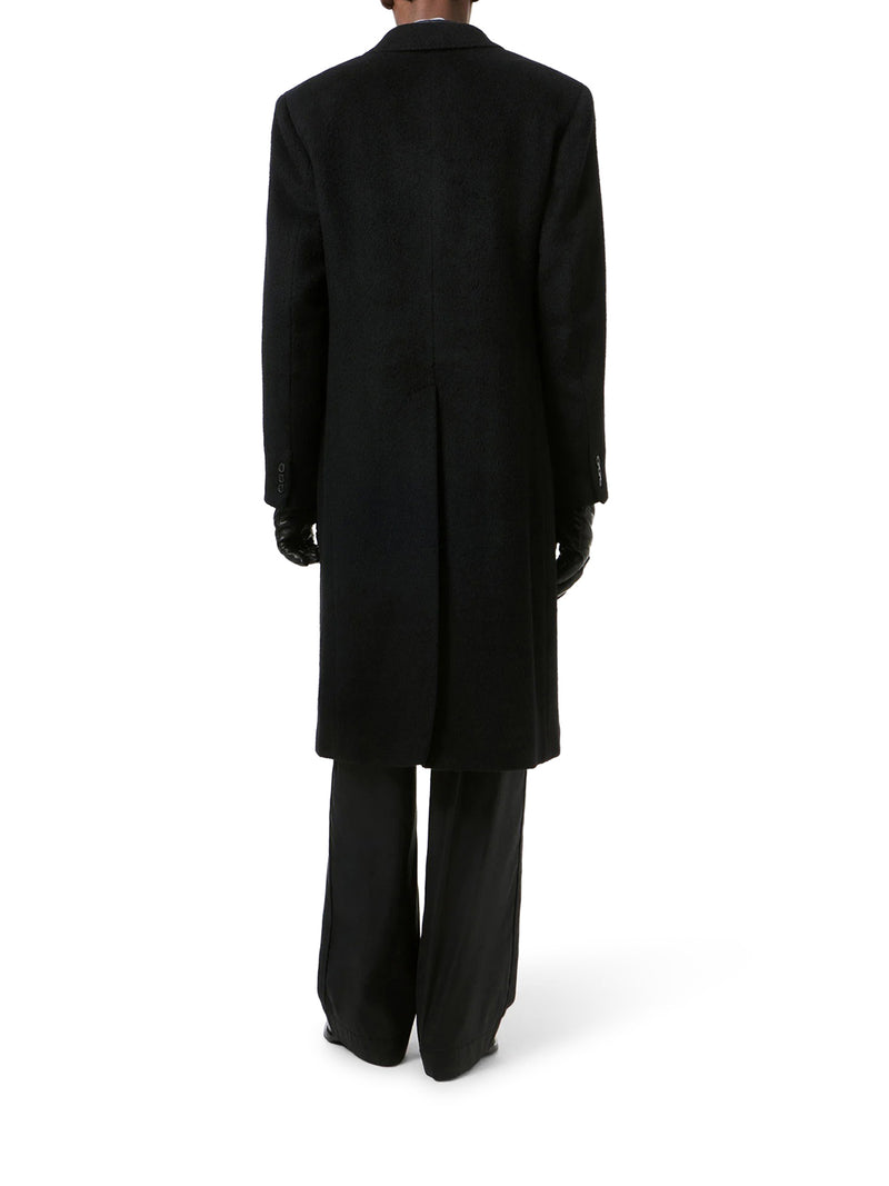 Our Legacy Men Whale Double-Breasted Mohair Wool Coat OUR LEGACY