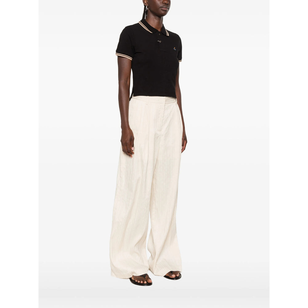 Vivienne Westwood Black Tops - Polo Tops Women VIVIENNE WESTWOOD