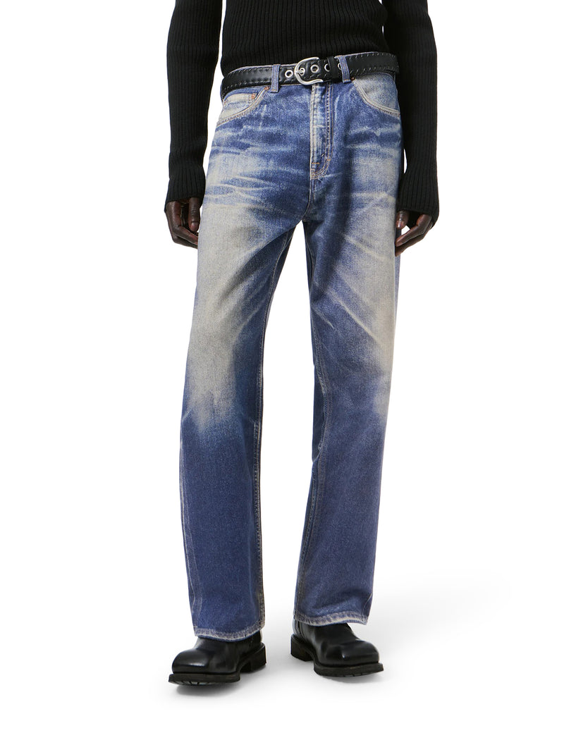 Our Legacy Men Jeans Third Cut Con Stampa Denim Effetto Trompe-L`Œil OUR LEGACY