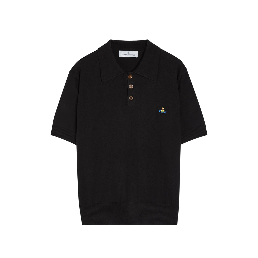 Vivienne Westwood Black Polo Shirts Men VIVIENNE WESTWOOD