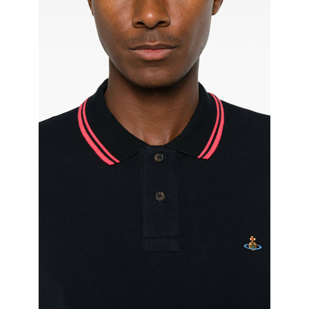 Vivienne Westwood Blue Polo Shirts Men VIVIENNE WESTWOOD