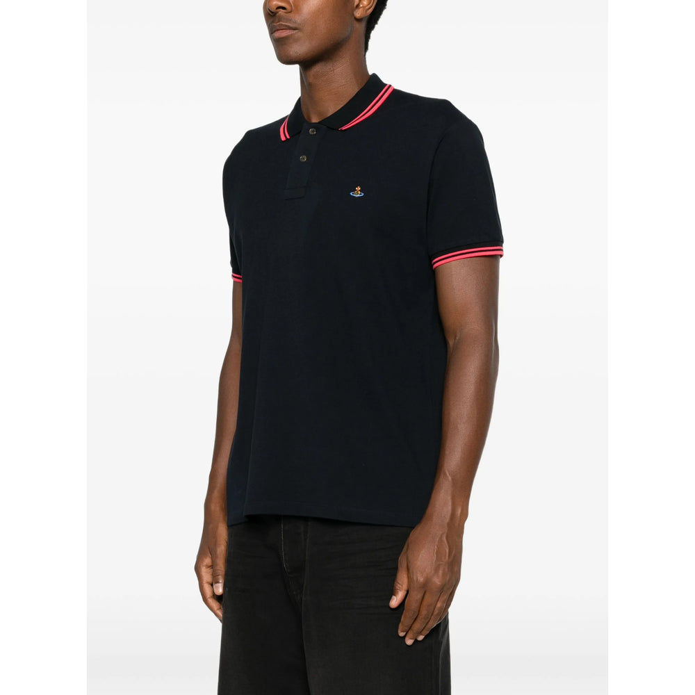 Vivienne Westwood Blue Polo Shirts Men VIVIENNE WESTWOOD