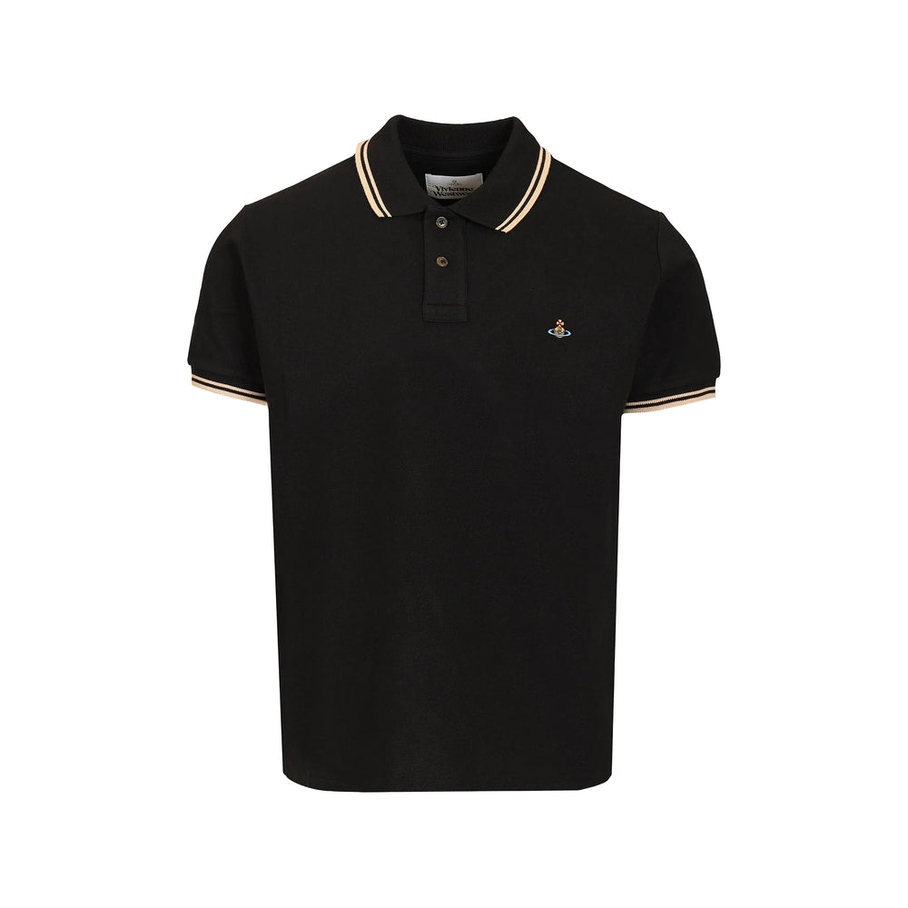 Vivienne Westwood Black Polo Shirts Men VIVIENNE WESTWOOD