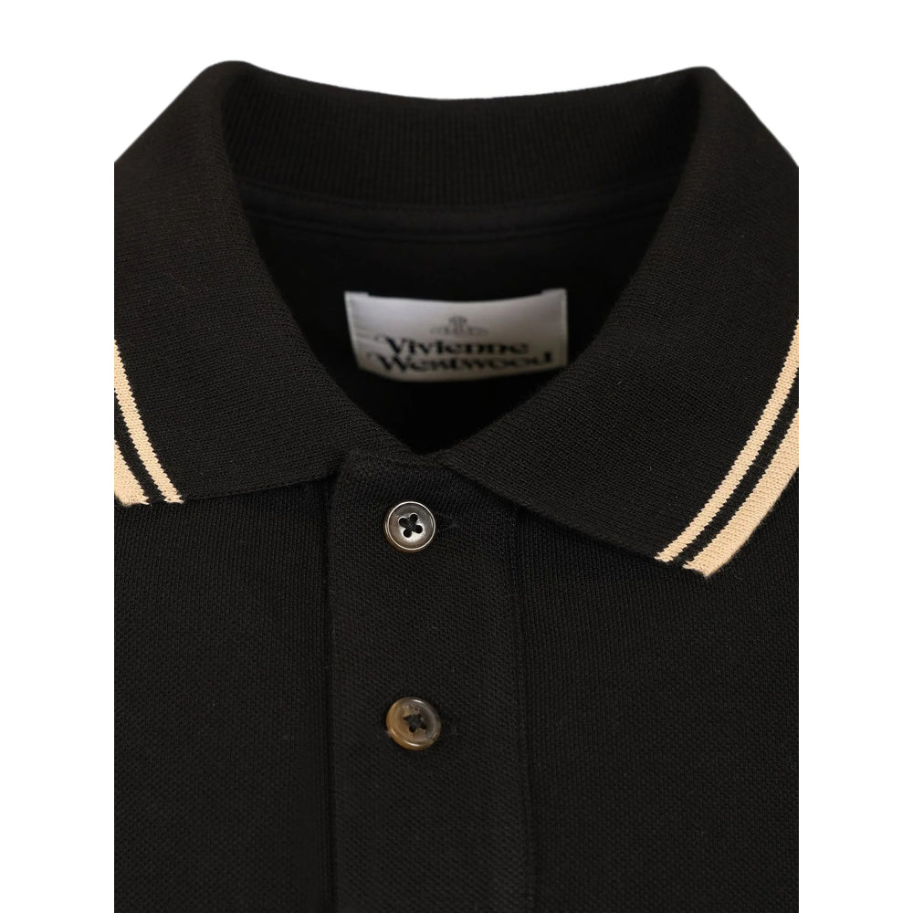 Vivienne Westwood Black Polo Shirts Men VIVIENNE WESTWOOD