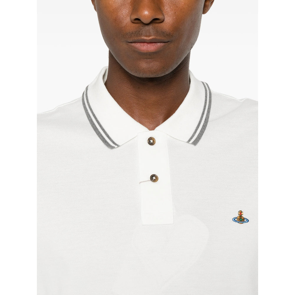 Vivienne Westwood White Polo Shirts Men VIVIENNE WESTWOOD