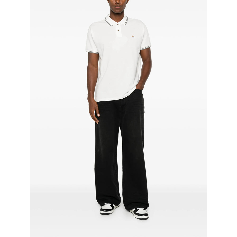 Vivienne Westwood White Polo Shirts Men VIVIENNE WESTWOOD