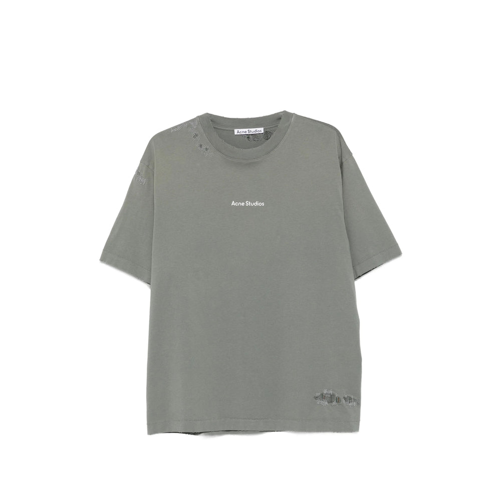 Acne Studios Green T-Shirts & Vests - T-Shirts Men ACNE STUDIOS