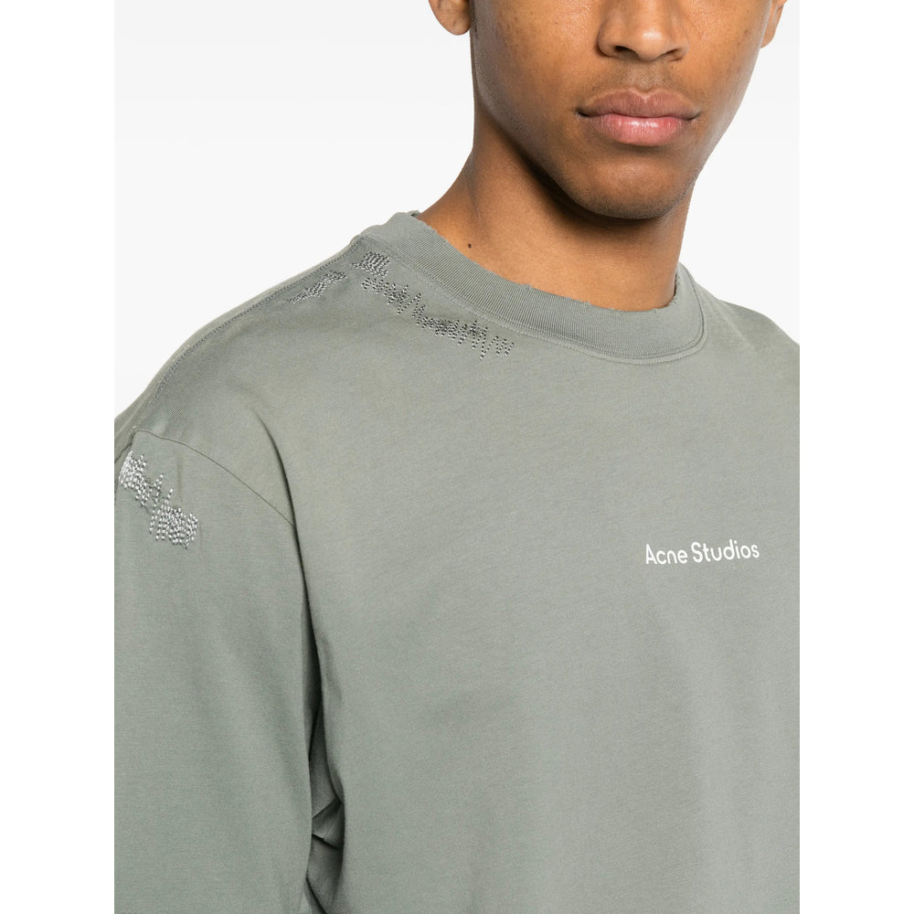 Acne Studios Green T-Shirts & Vests - T-Shirts Men ACNE STUDIOS