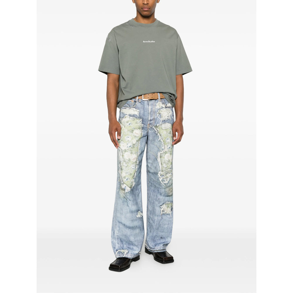 Acne Studios Blue Denim - Wide-Leg Jeans Women ACNE STUDIOS