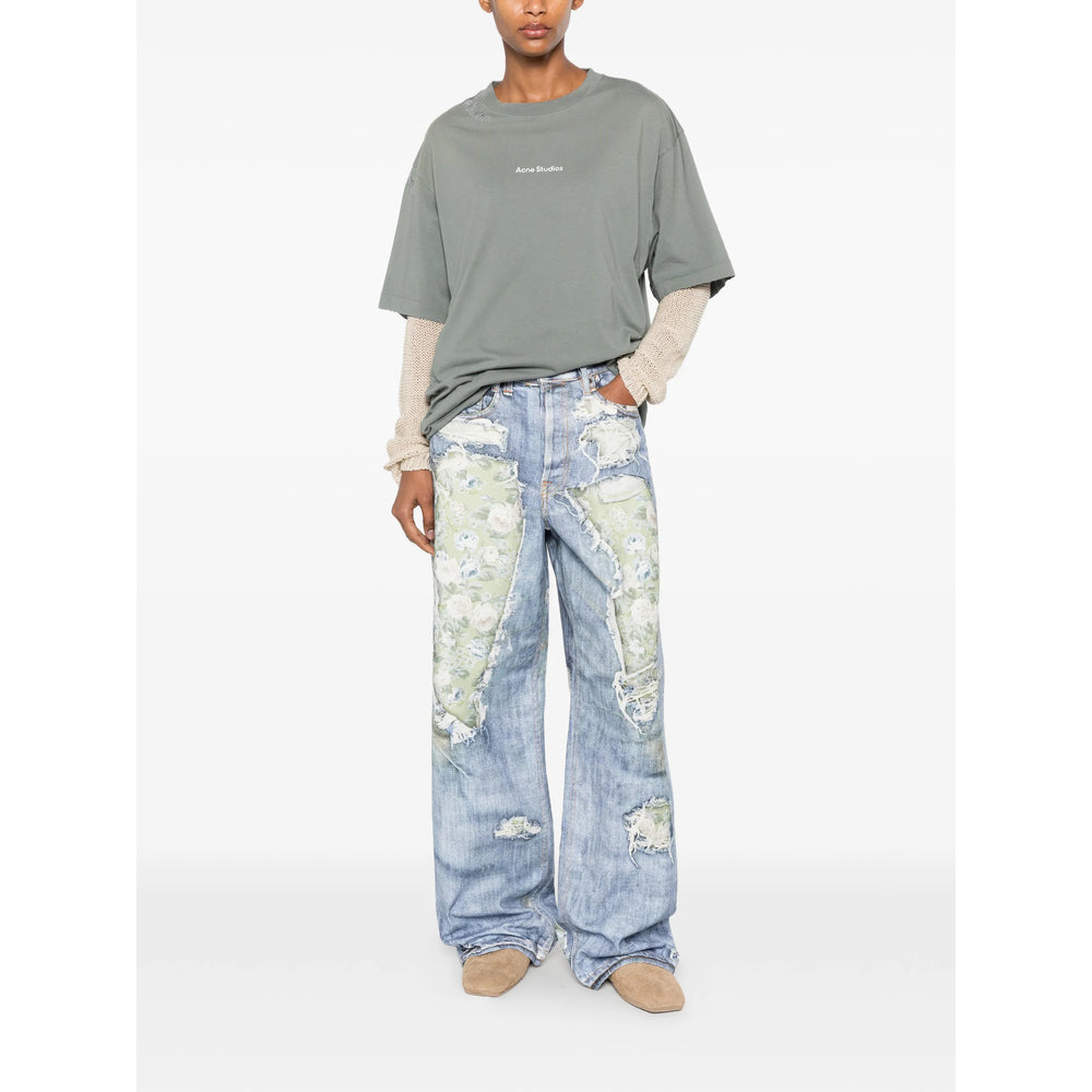 Acne Studios Blue Denim - Wide-Leg Jeans Women ACNE STUDIOS