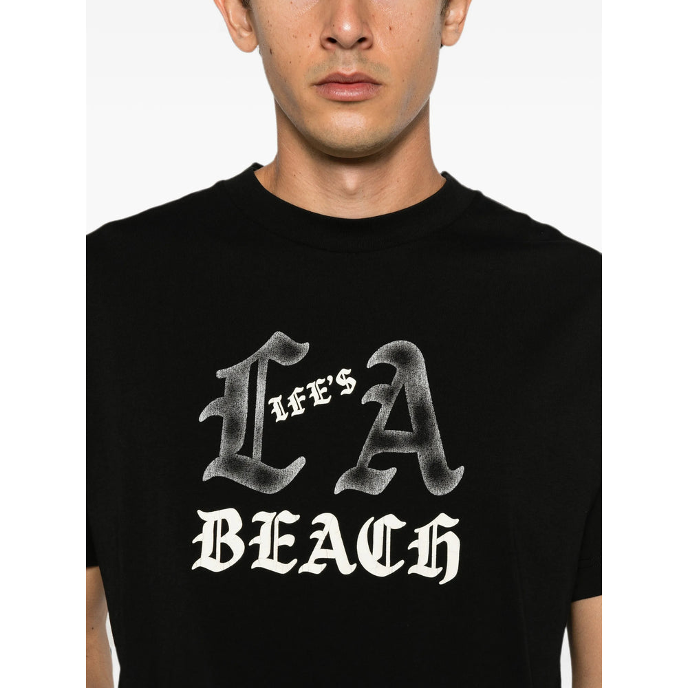Palm Angels Black T-Shirts & Vests - T-Shirts Men PALM ANGELS