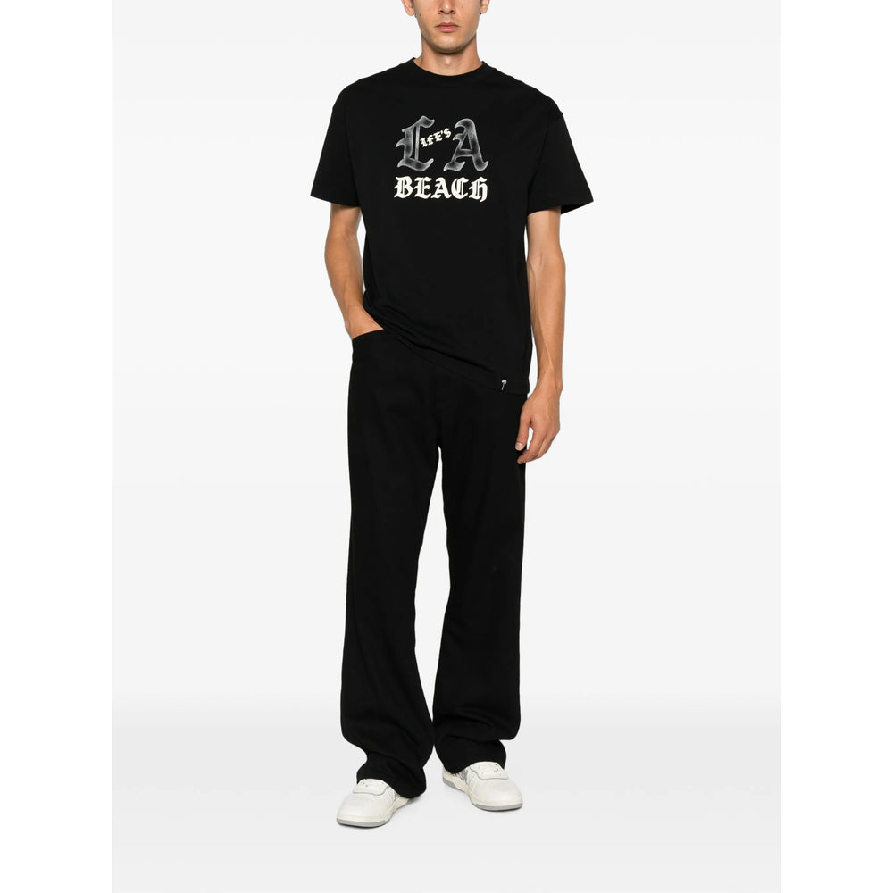 Palm Angels Black T-Shirts & Vests - T-Shirts Men