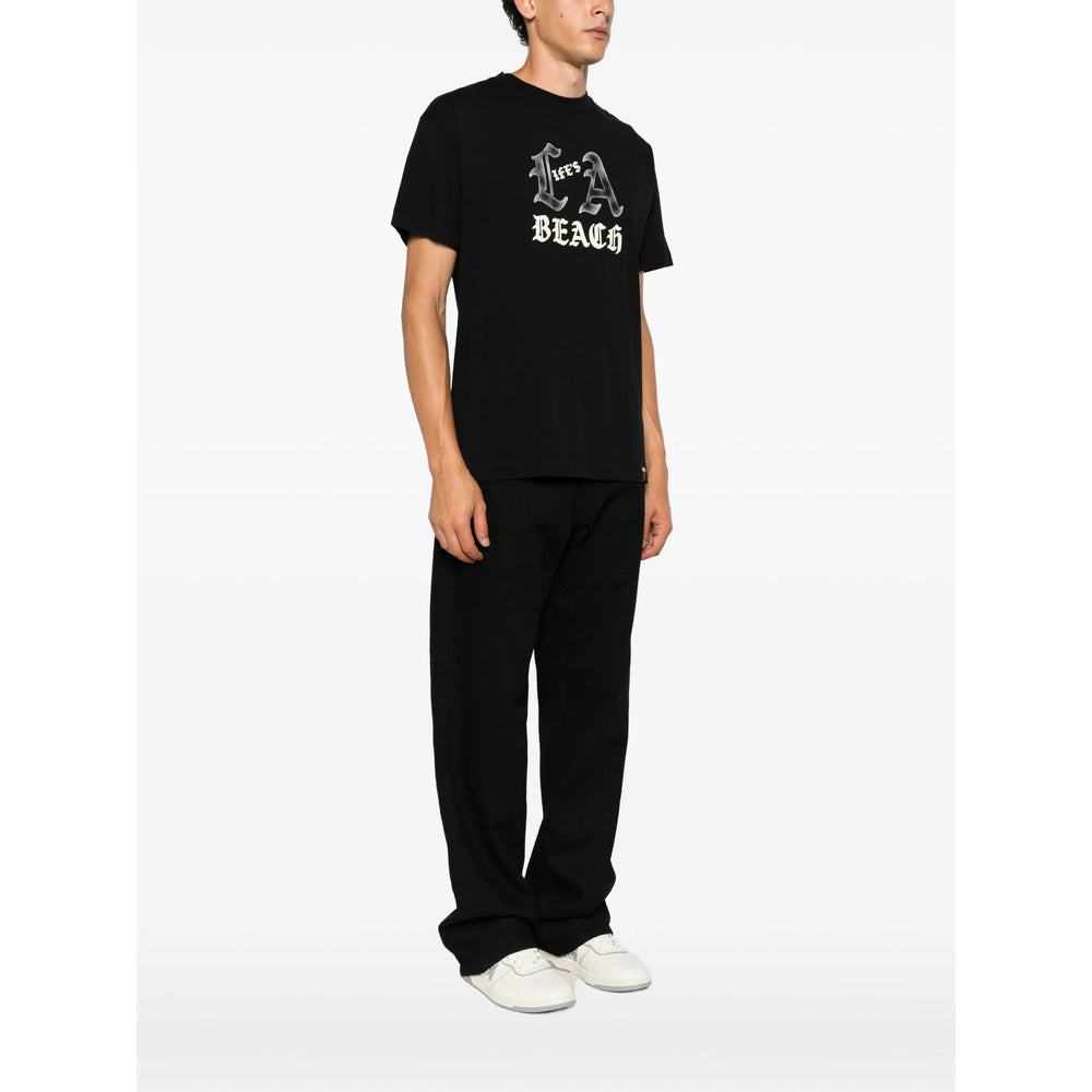 Palm Angels Black T-Shirts & Vests - T-Shirts Men