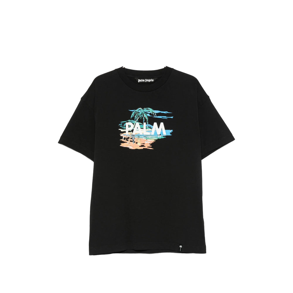 Palm Angels Black T-Shirts & Vests - T-Shirts Men PALM ANGELS