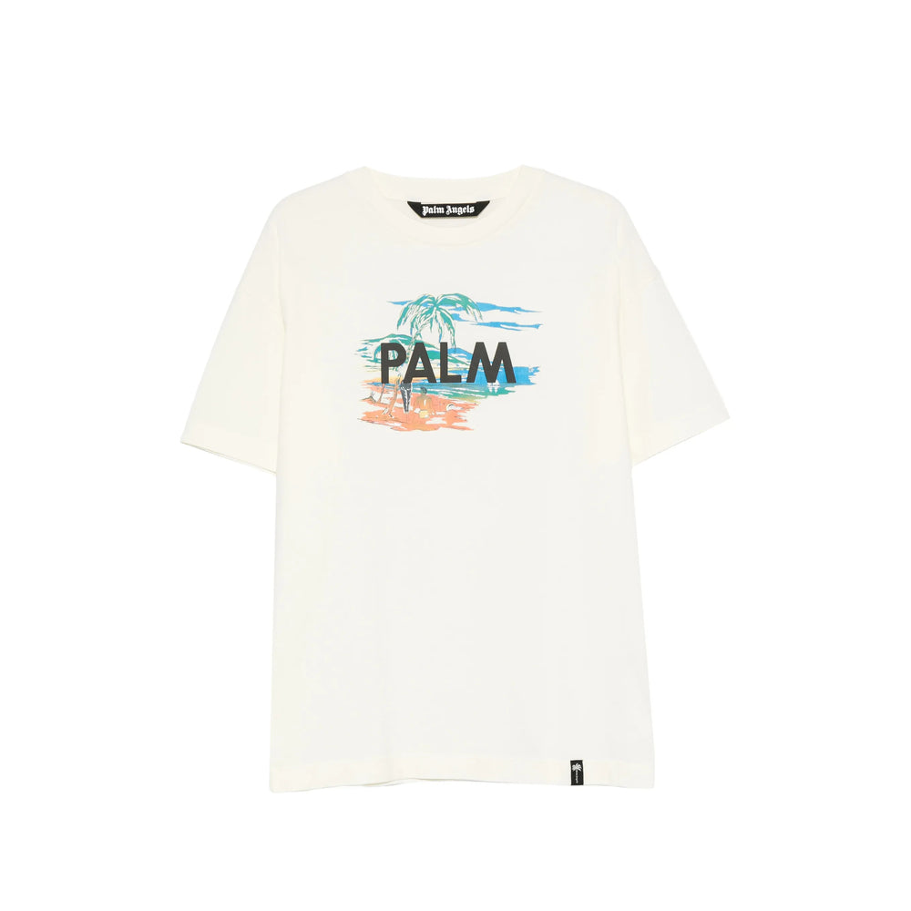 Palm Angels Neutrals T-Shirts & Vests - T-Shirts Men PALM ANGELS