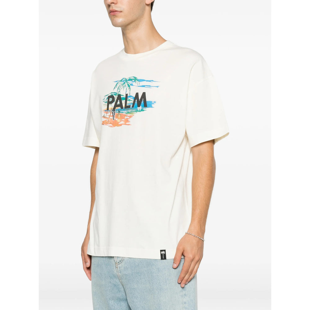 Palm Angels Neutrals T-Shirts & Vests - T-Shirts Men PALM ANGELS