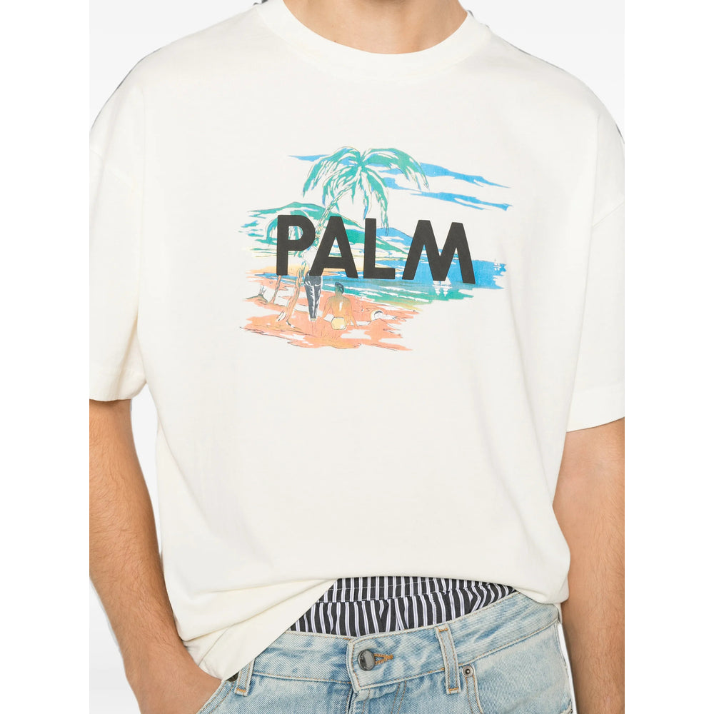 Palm Angels Neutrals T-Shirts & Vests - T-Shirts Men PALM ANGELS