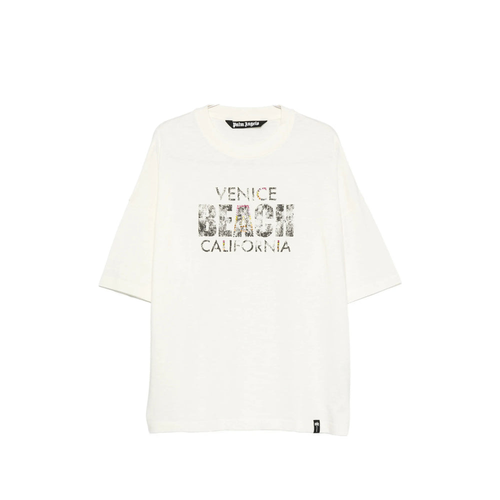 Palm Angels Neutrals T-Shirts & Vests - T-Shirts Men PALM ANGELS