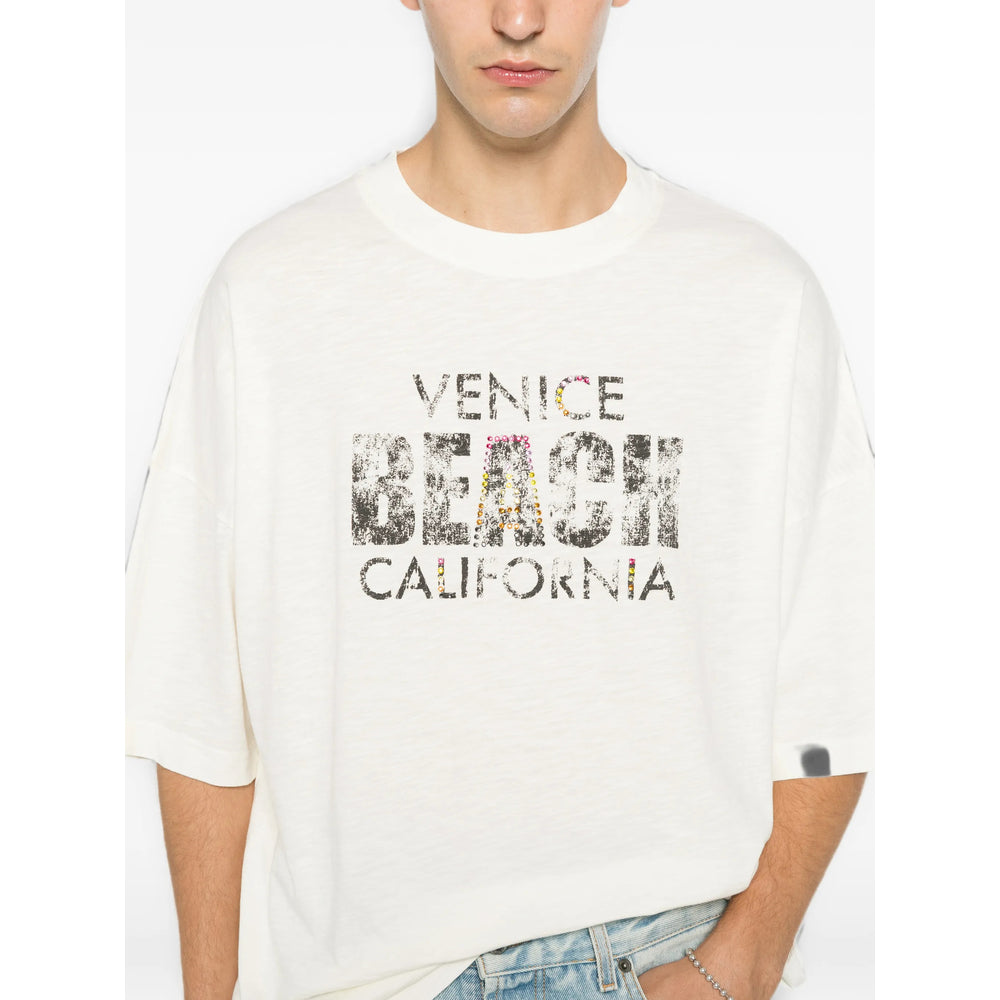 Palm Angels Neutrals T-Shirts & Vests - T-Shirts Men PALM ANGELS