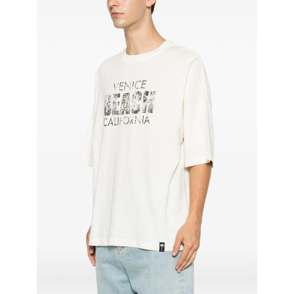 Palm Angels Neutrals T-Shirts & Vests - T-Shirts Men PALM ANGELS