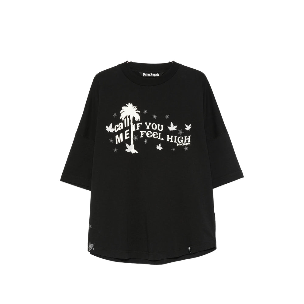 Palm Angels Black T-Shirts & Vests - T-Shirts Men PALM ANGELS