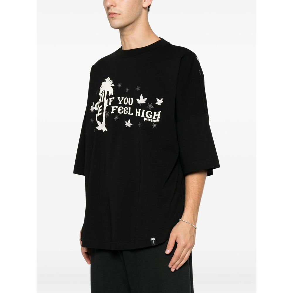 Palm Angels Black T-Shirts & Vests - T-Shirts Men PALM ANGELS