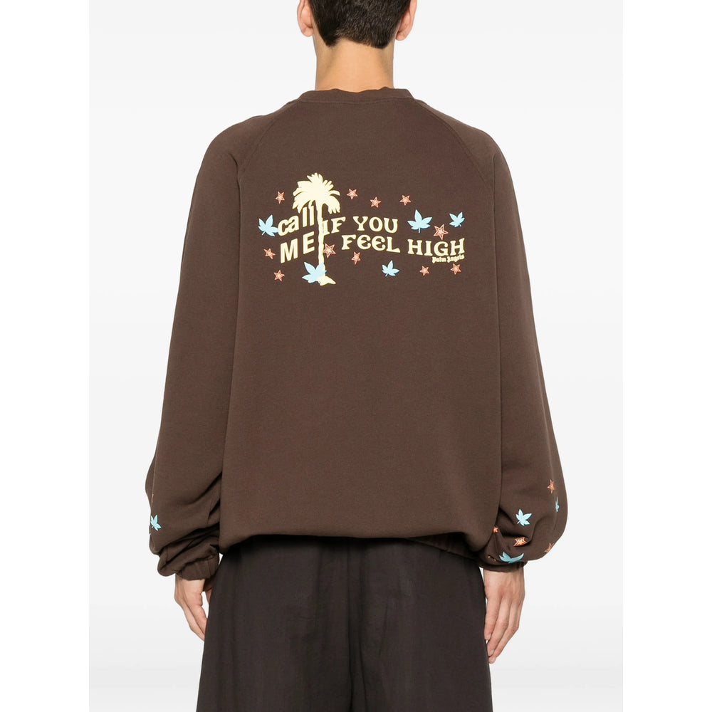 Palm Angels Brown Sweaters & Knitwear - Sweatshirts Men PALM ANGELS