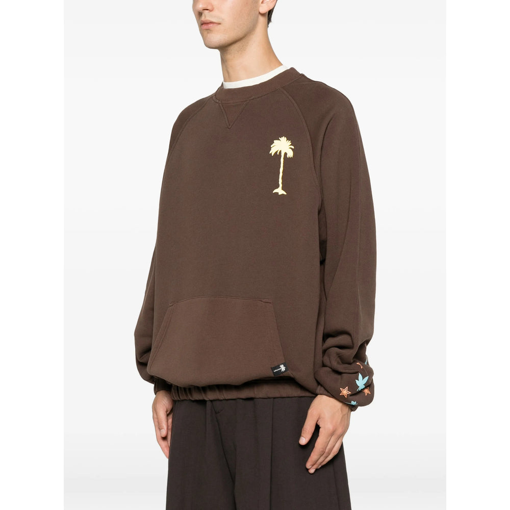 Palm Angels Brown Sweaters & Knitwear - Sweatshirts Men PALM ANGELS