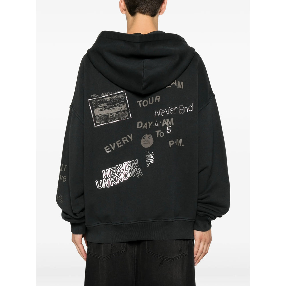 Palm Angels Black Sweaters & Knitwear - Hoodies Men PALM ANGELS