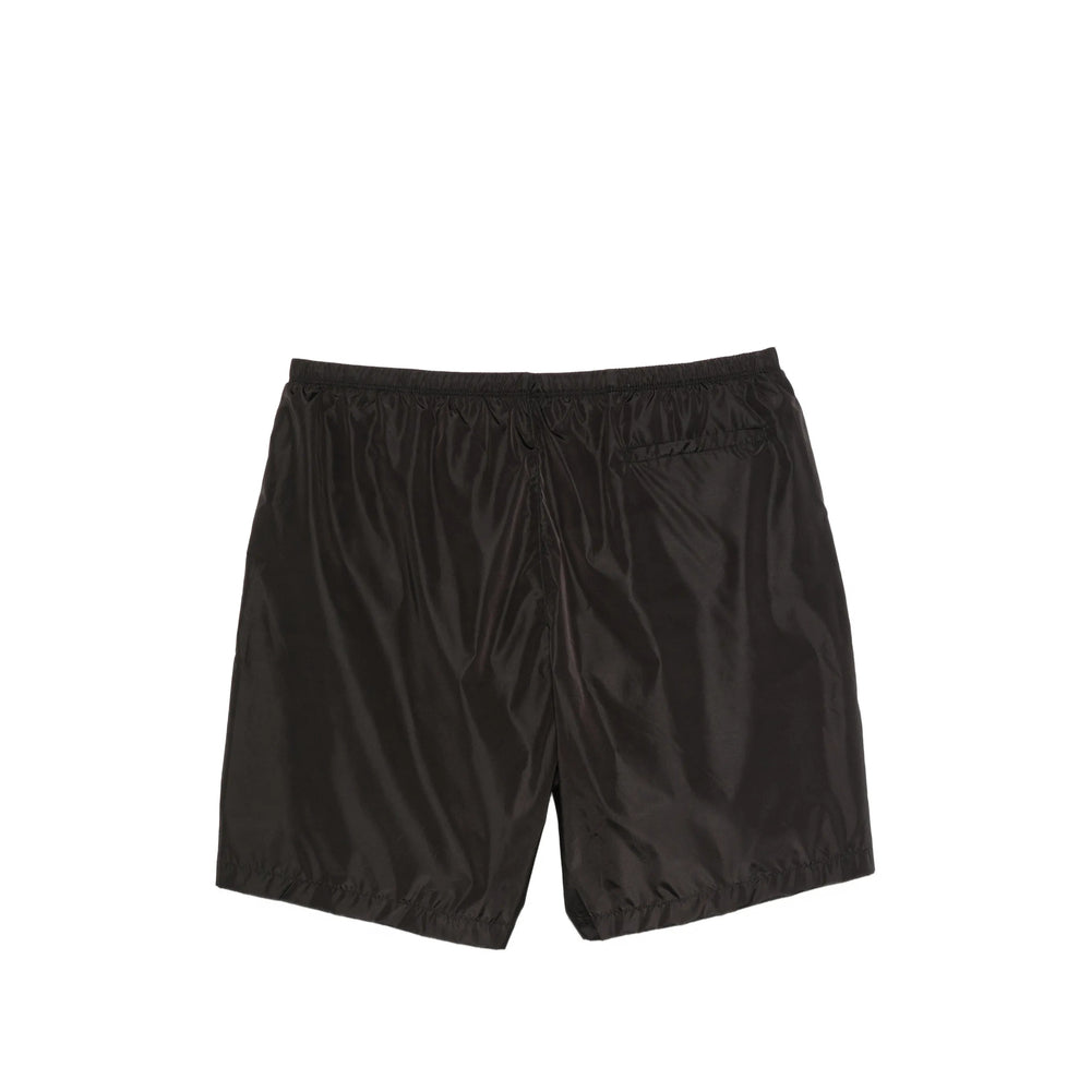 Palm Angels Black Beachwear - Swim Shorts Men PALM ANGELS