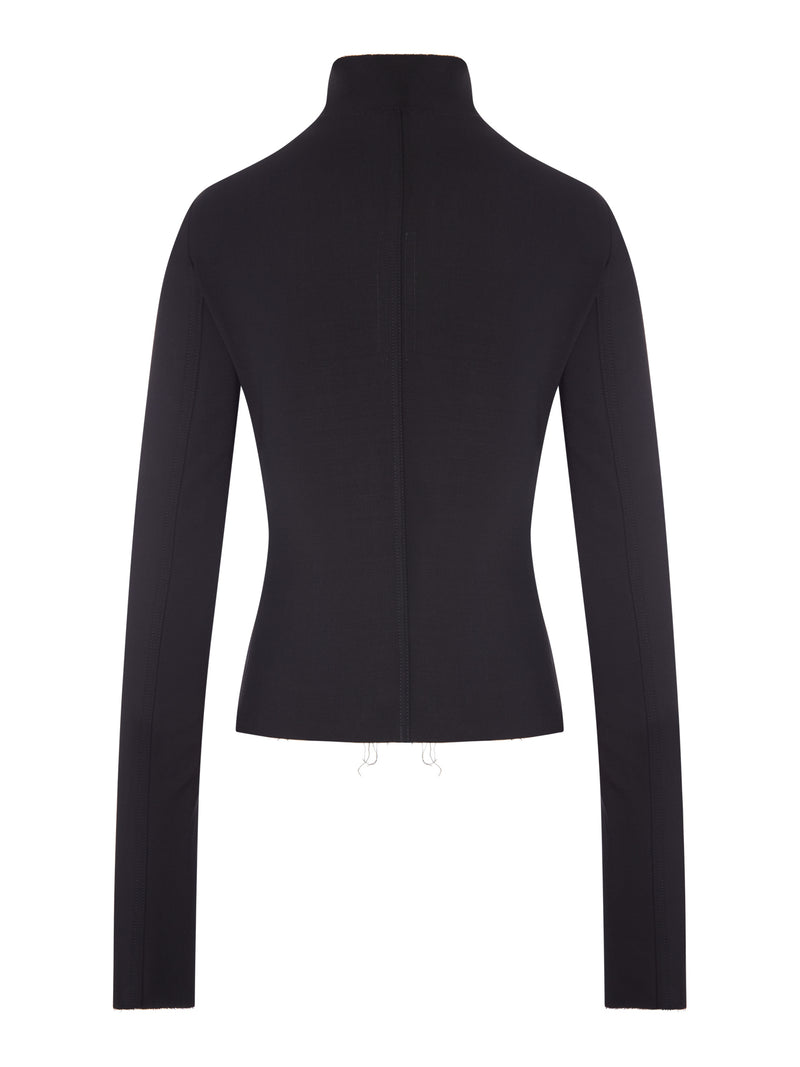 Rick Owens Women Gary Fitted Jacket With Asymmetric Zip RICK OWENS