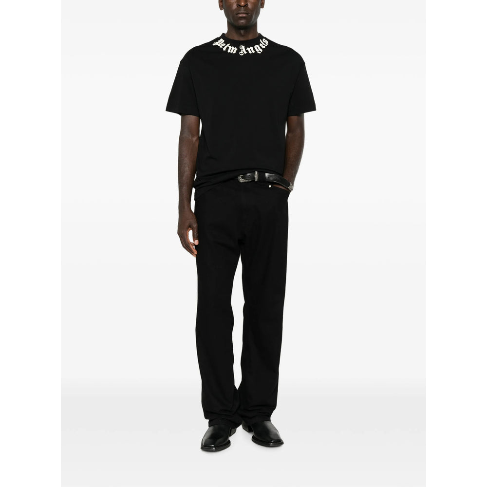 Palm Angels Black T-Shirts & Vests - T-Shirts Men