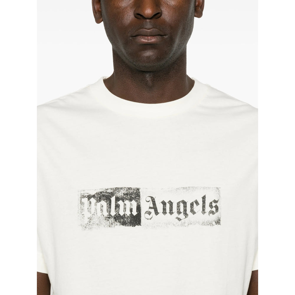 Palm Angels White T-Shirts & Vests - T-Shirts Men PALM ANGELS