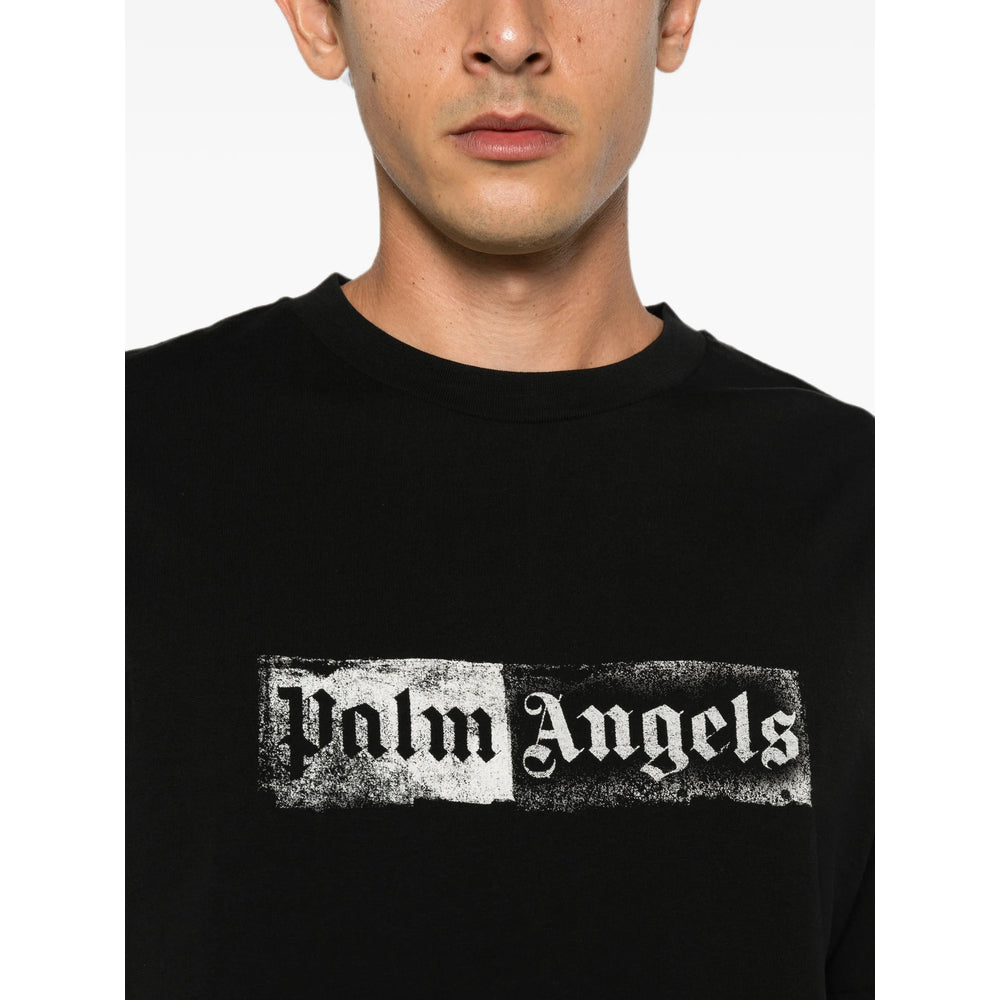 Palm Angels Black T-Shirts & Vests - T-Shirts Men PALM ANGELS