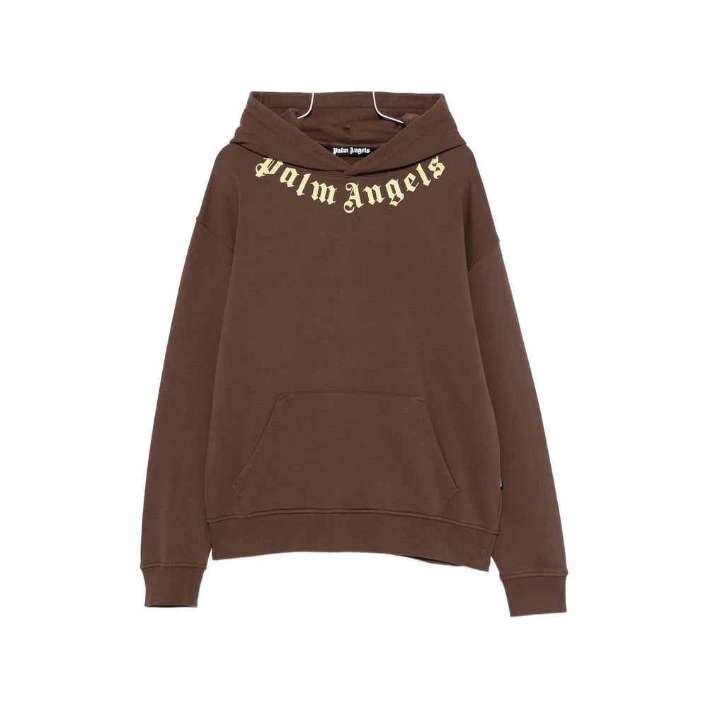 Palm Angels Brown Sweaters & Knitwear - Hoodies Men PALM ANGELS