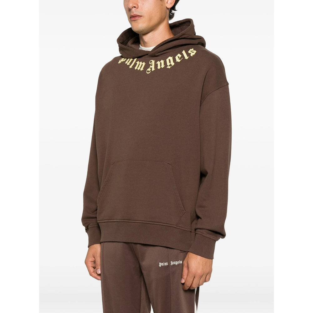 Palm Angels Brown Sweaters & Knitwear - Hoodies Men PALM ANGELS